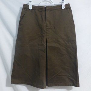 GAP, size 1, 100% cotton, brown skirt, pockets, GUC
